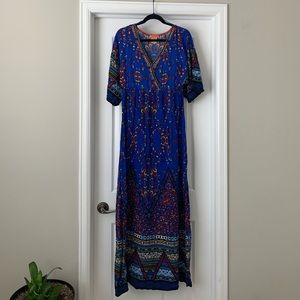 Blue flying tomato dress- Large